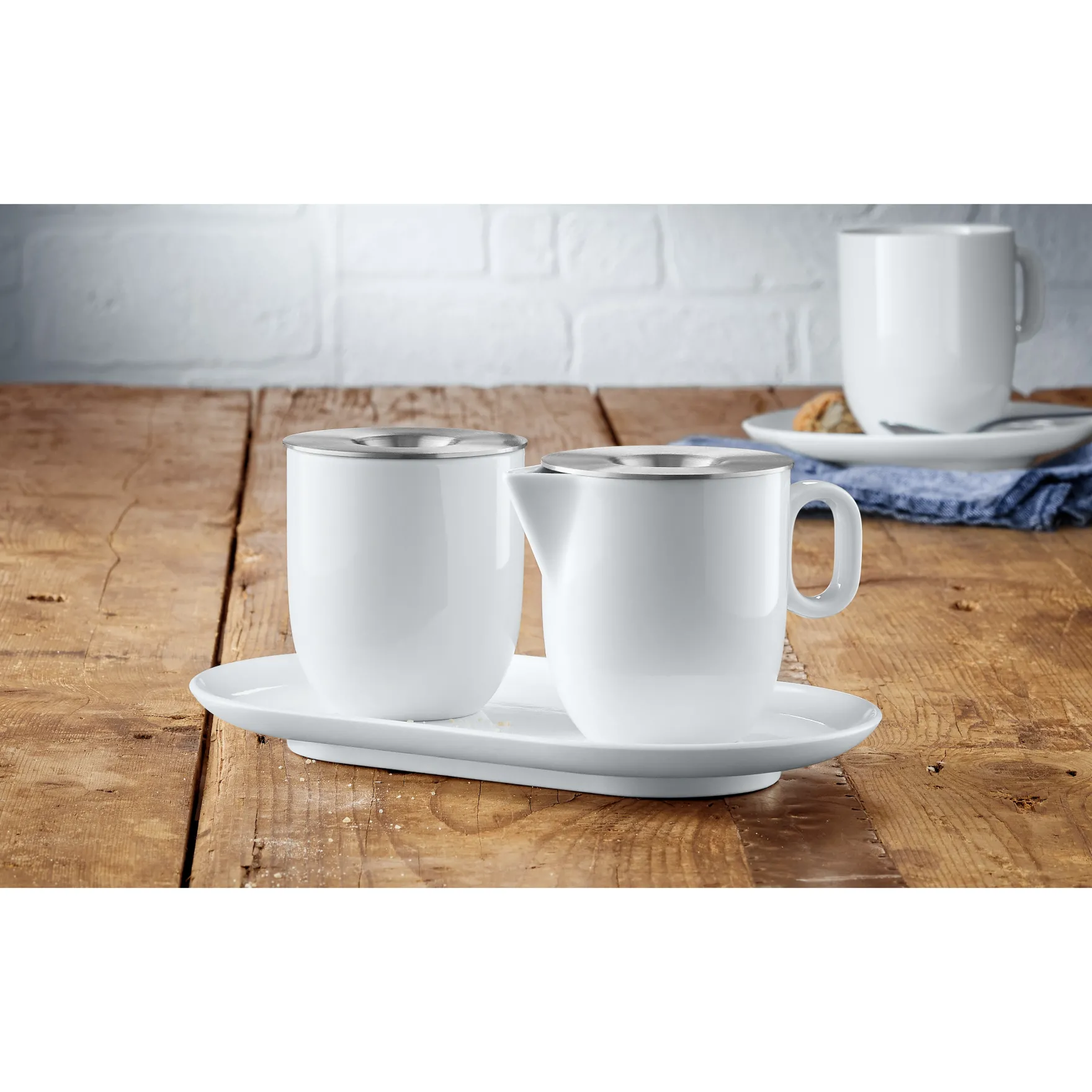 Zuckerstreuer|Zuckerdosen|WMF Barista Zucker & Milch-Set