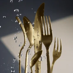 Besteck-Sets|WMF Boston Besteck-Set, Champagner Gold, 24-teilig, Cromargan®