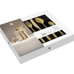 Besteck-Sets|WMF Boston Besteck-Set, Champagner Gold, 24-teilig, Cromargan®