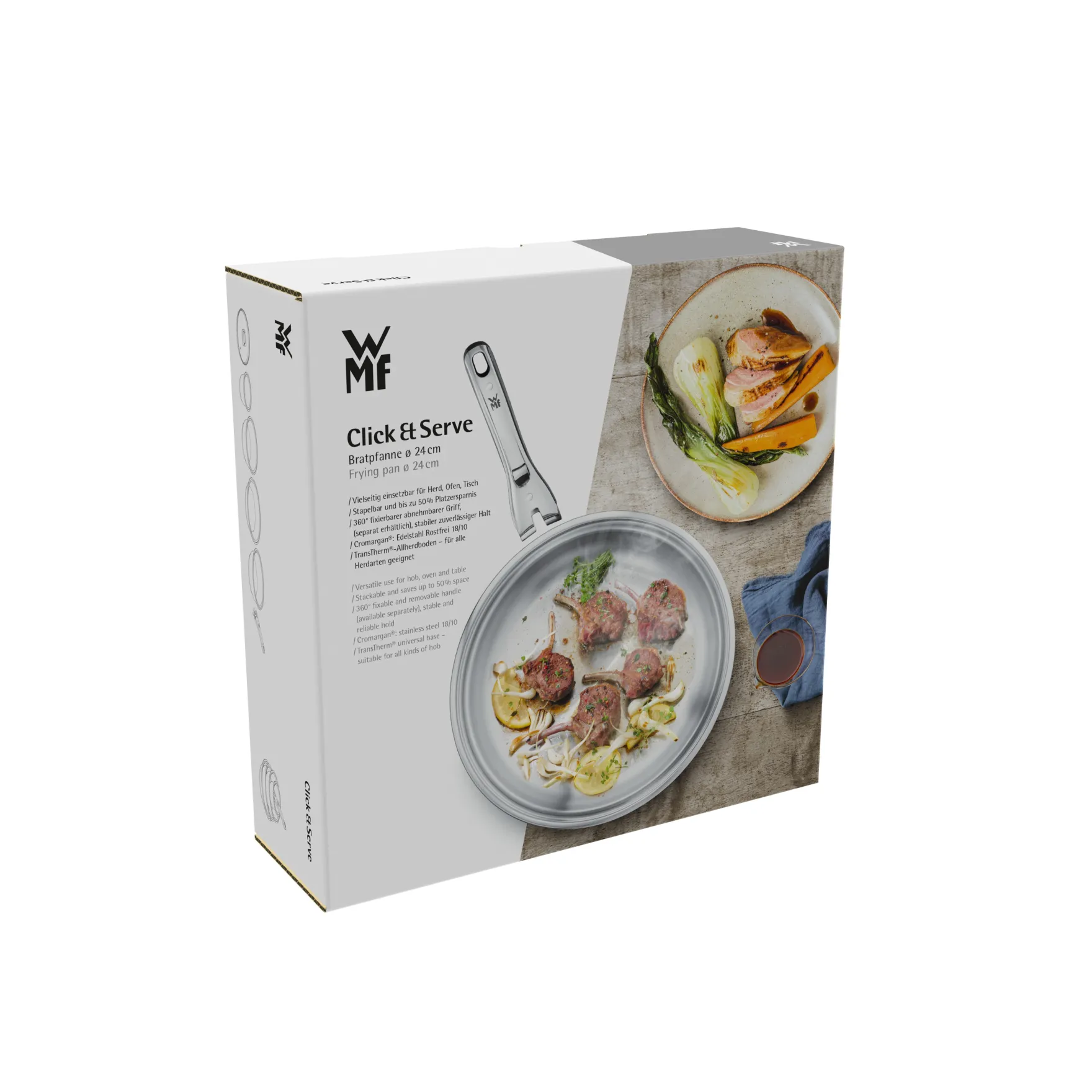 Induktionspfannen|Bratpfannen|WMF Click&Serve Bratpfanne, 24 cm