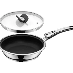 Induktionspfannen|Bratpfannen|WMF Click&Serve Bratpfanne mit Antihaftversiegelung, 24 cm