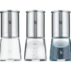 Salz- & Pfeffermühlen|Gewürzmühlen|WMF De Luxe Gewürzmühlen-Set, 3-teilig