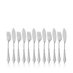 Besteck-Sets|WMF Fächer Fischbesteck-Set, 12-teilig, Cromargan protect®