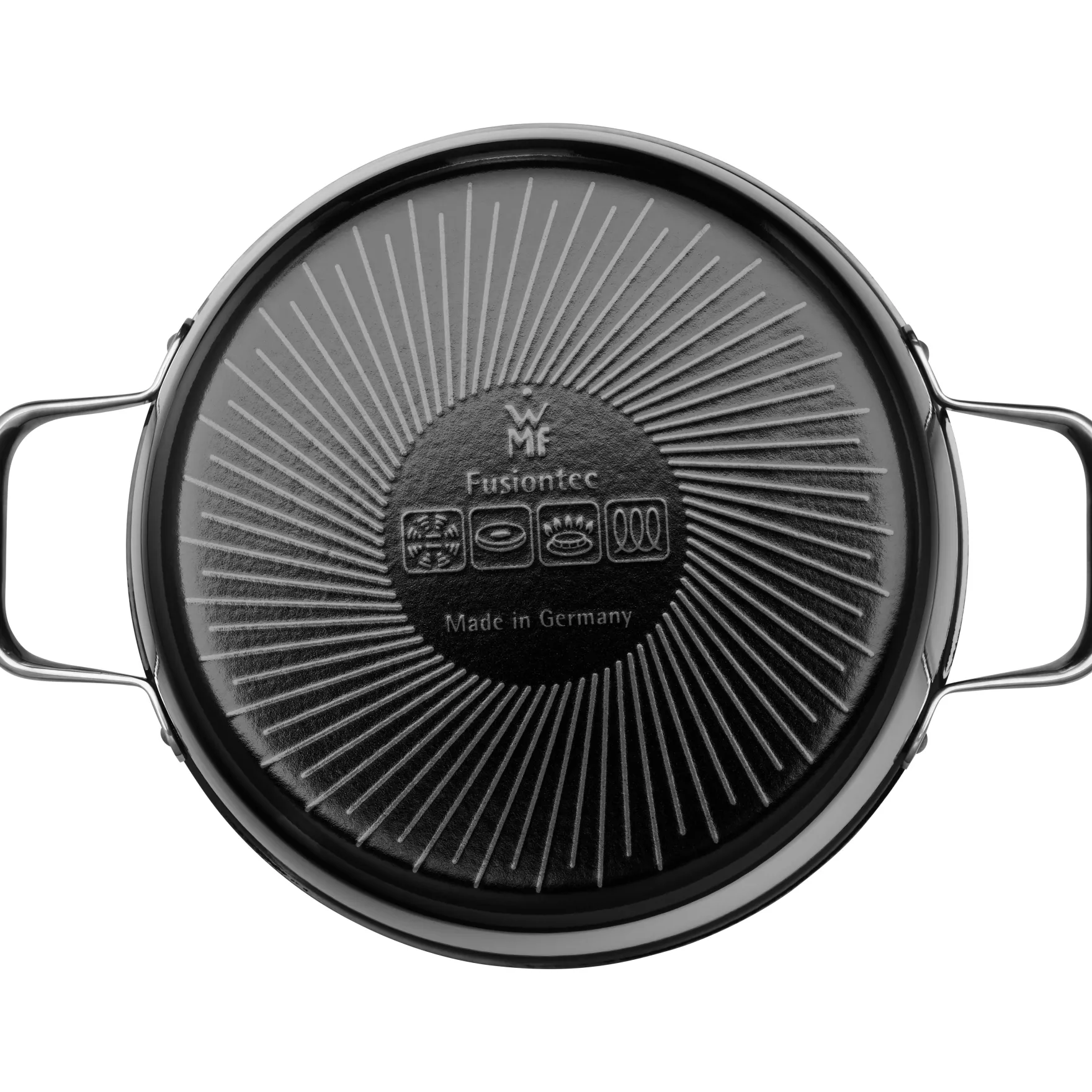 Kochtöpfe|Induktionstöpfe|WMF Fusiontec Aromatic Kochtopf, 22 cm, Schwarz