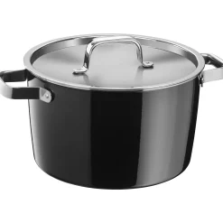 Kochtöpfe|Induktionstöpfe|WMF Fusiontec Aromatic Kochtopf, 24 cm, Black