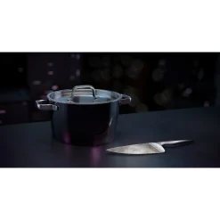 Kochtöpfe|Induktionstöpfe|WMF Fusiontec Aromatic Kochtopf, 24 cm, Black