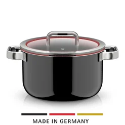 Kochtöpfe|WMF Fusiontec Function Pro, Kochtopf mit Deckel, 24 cm, Black