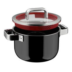 Kochtöpfe|WMF Fusiontec Function Pro, Kochtopf mit Deckel, 20 cm, Black