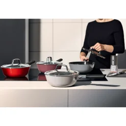 Kochtöpfe|Induktionstöpfe|WMF Fusiontec Mineral Multi-Topf, 22 cm, Platinum
