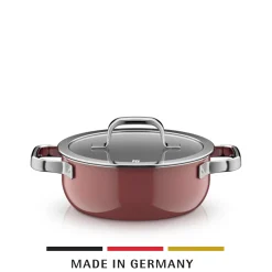 Induktionstöpfe|WMF Fusiontec Mineral Pro, Bratentopf mit Deckel, 20 cm, Rose Quartz