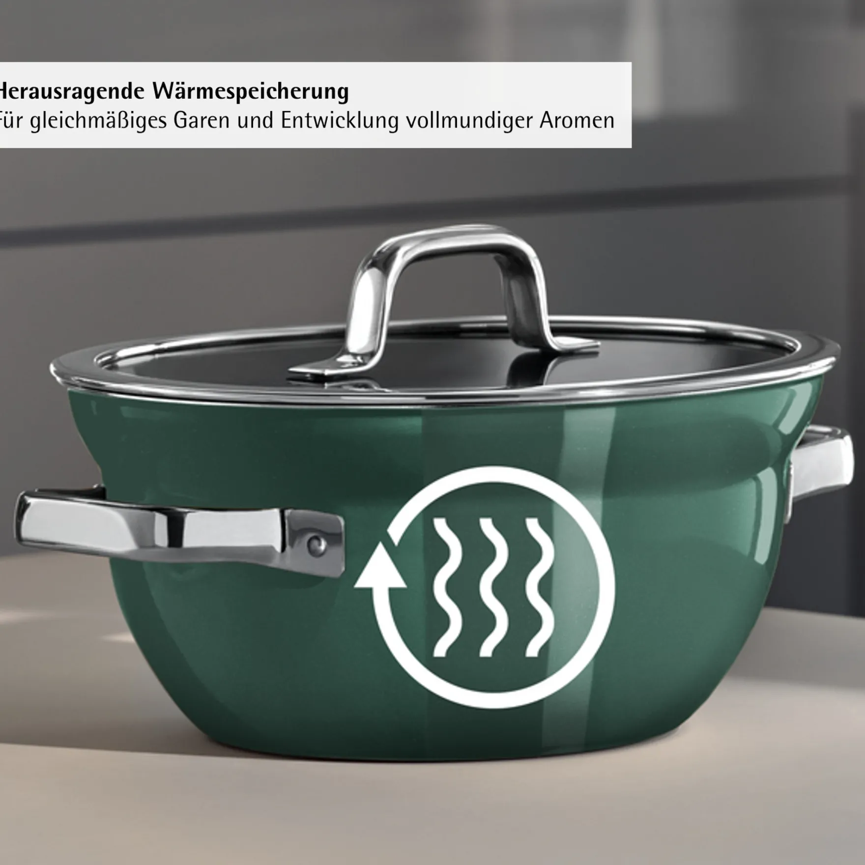 Kochtöpfe|WMF Fusiontec Mineral Pro, Kochschüssel mit Deckel, 20 cm, Eucalyptus Haze