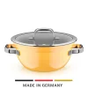 Kochtöpfe|WMF Fusiontec Mineral Pro, Kochschüssel mit Deckel, 24 cm, Mango Yellow