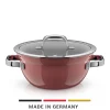 Kochtöpfe|WMF Fusiontec Mineral Pro, Kochschüssel mit Deckel, 24 cm, Rose Quartz