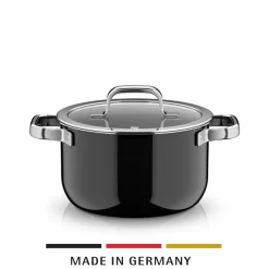 Kochtöpfe|WMF Fusiontec Mineral Pro, Kochtopf mit Deckel, 20 cm, Black