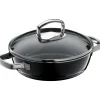 Schmorpfannen|Pfannen Mit Deckel|WMF Fusiontec Mineral Schmorpfanne mit Glasdeckel, 24 cm, Black