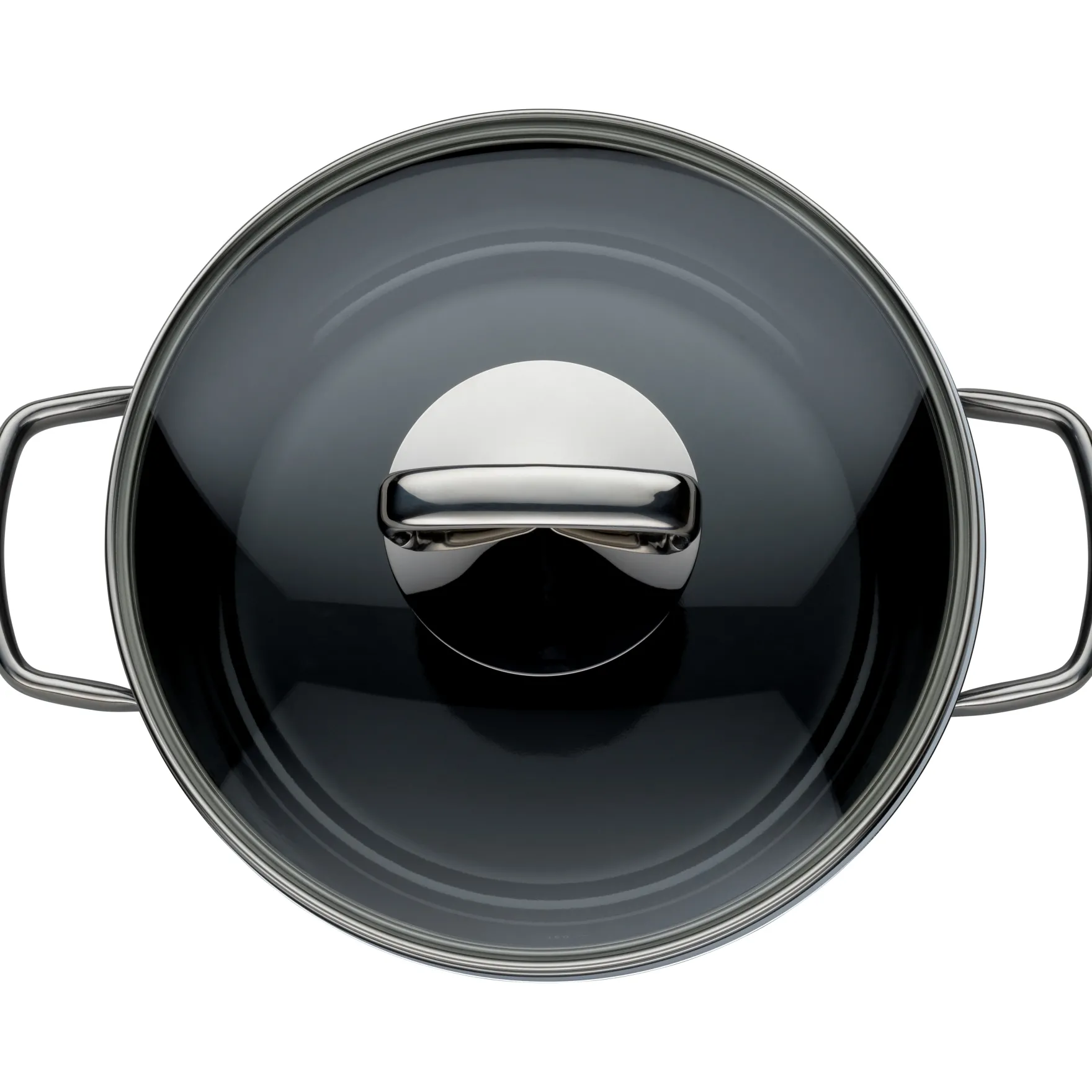 Schmorpfannen|Pfannen Mit Deckel|WMF Fusiontec Mineral Schmorpfanne mit Glasdeckel, 24 cm, Black