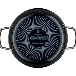 Schmorpfannen|Pfannen Mit Deckel|WMF Fusiontec Mineral Schmorpfanne mit Glasdeckel, 24 cm, Black