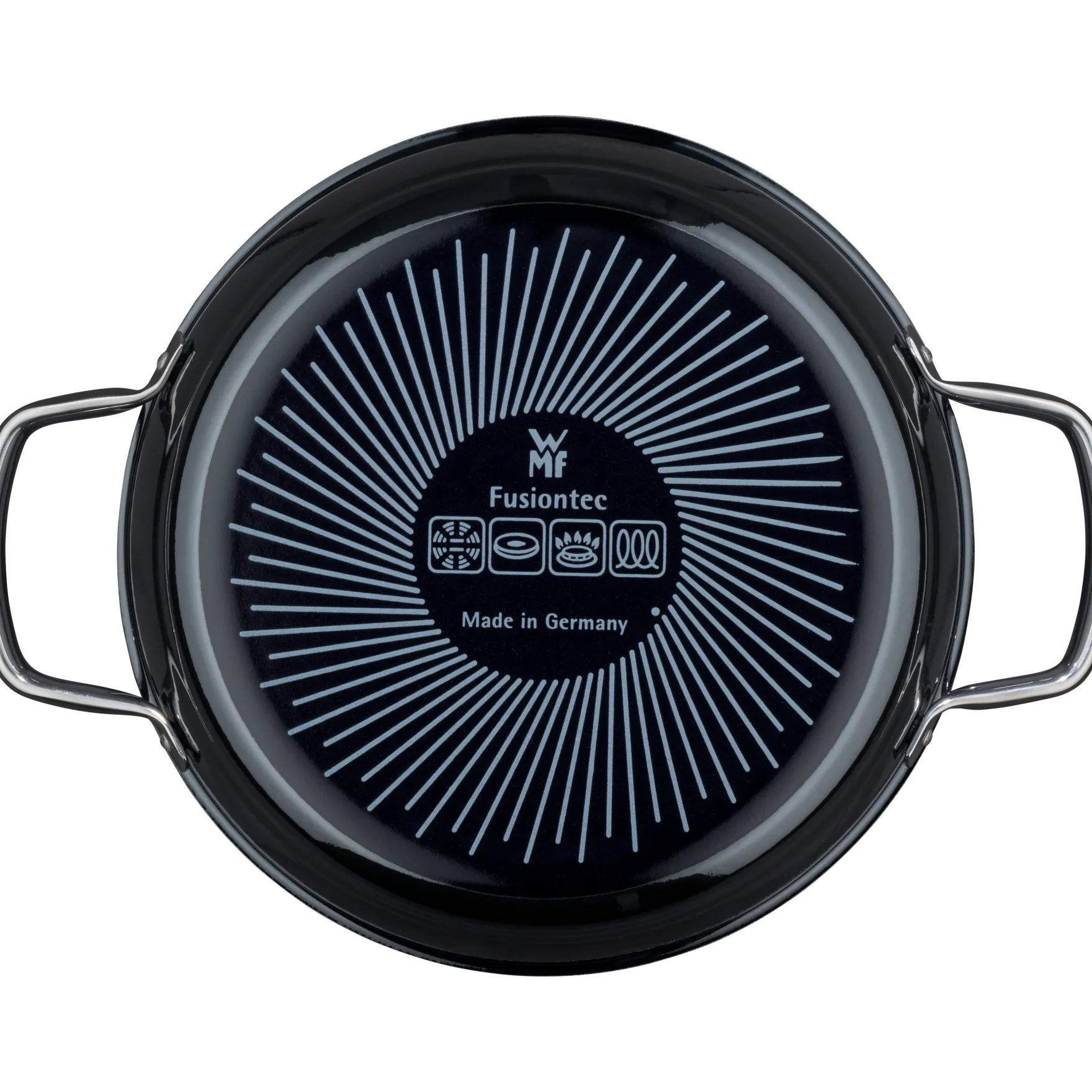 Schmorpfannen|Pfannen Mit Deckel|WMF Fusiontec Mineral Schmorpfanne mit Glasdeckel, 24 cm, Black