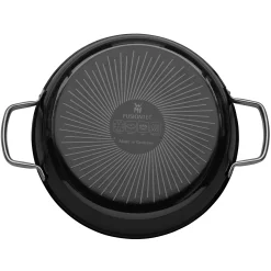 Schmorpfannen|Pfannen Mit Deckel|WMF Fusiontec Mineral Schmorpfanne mit Glasdeckel, 28 cm, Black