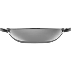 Woks|Pfannen Mit Deckel|WMF Fusiontec Mineral Wok mit Glasdeckel, 32 cm, Platinum