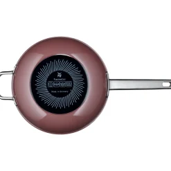 Woks|WMF Fusiontec Mineral Wok mit Glasdeckel, 28 cm, Rose Quartz