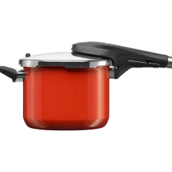 Schnellkochtöpfe|Induktionstöpfe|WMF Fusiontec Perfect Premium Schnellkochtopf, 22 cm, 6,5 l Red