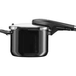 Schnellkochtöpfe|Induktionstöpfe|WMF Fusiontec Perfect Premium Schnellkochtopf, 22 cm, 6,5 Liter, Black