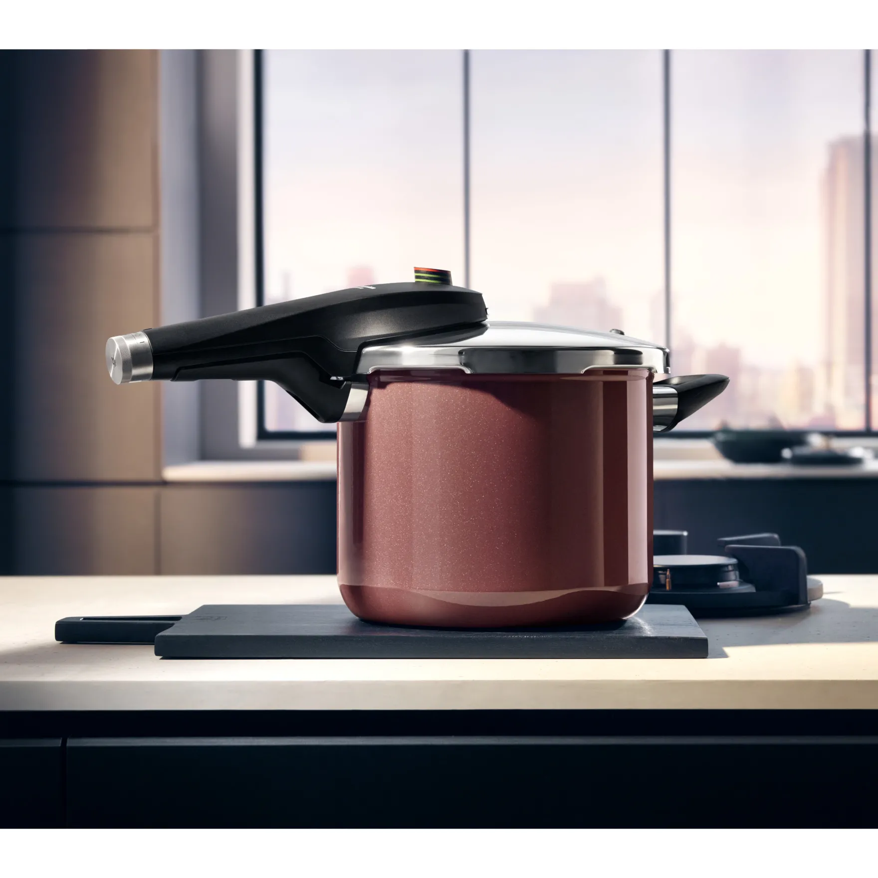 Schnellkochtöpfe|Induktionstöpfe|WMF Fusiontec Perfect Premium Schnellkochtopf, 22 cm, 6,5 Liter, Rose Quartz