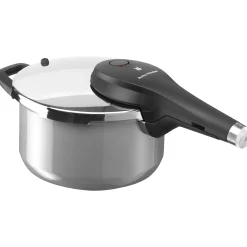 Schnellkochtöpfe|Induktionstöpfe|WMF Fusiontec Perfect Premium Schnellkochtopf, 22 cm, 4,5 l Platinum