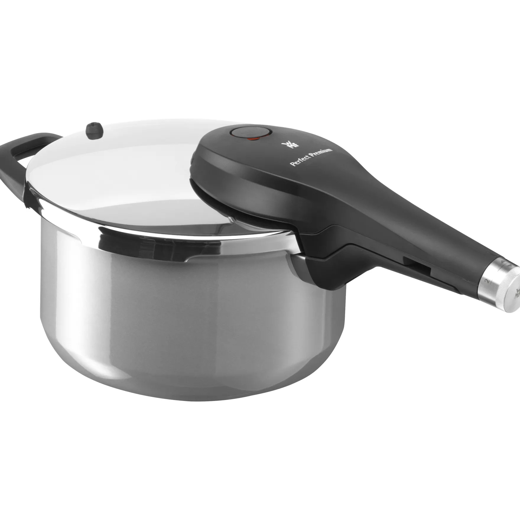 Schnellkochtöpfe|Induktionstöpfe|WMF Fusiontec Perfect Premium Schnellkochtopf, 22 cm, 4,5 l Platinum