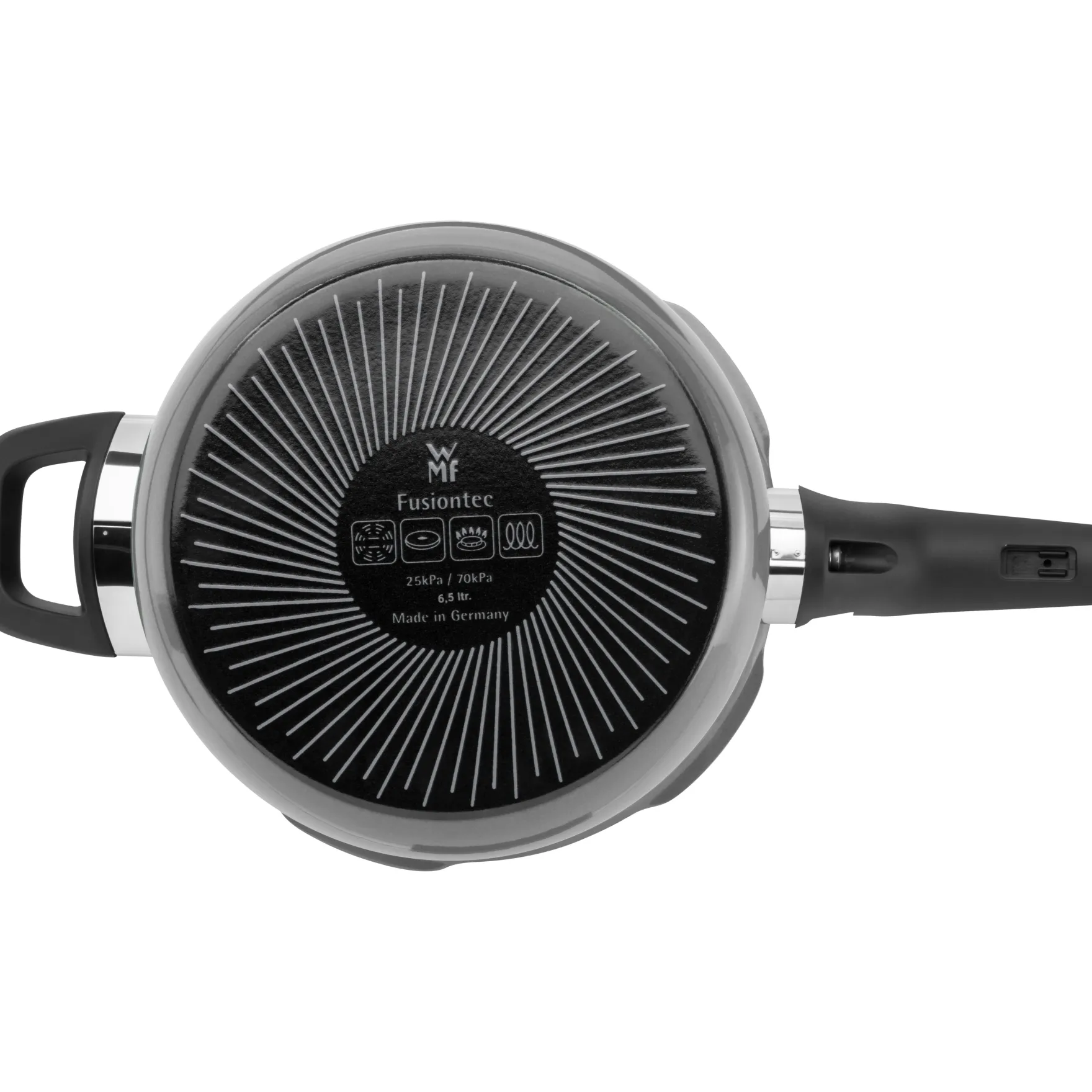 Schnellkochtöpfe|Induktionstöpfe|WMF Fusiontec Perfect Premium Schnellkochtopf, 22 cm, 4,5 l Platinum