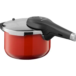Schnellkochtöpfe|Induktionstöpfe|WMF Fusiontec Perfect Premium Schnellkochtopf, 22 cm, 4,5 l Red