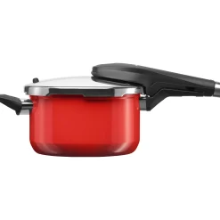 Schnellkochtöpfe|Induktionstöpfe|WMF Fusiontec Perfect Premium Schnellkochtopf, 22 cm, 4,5 l Red