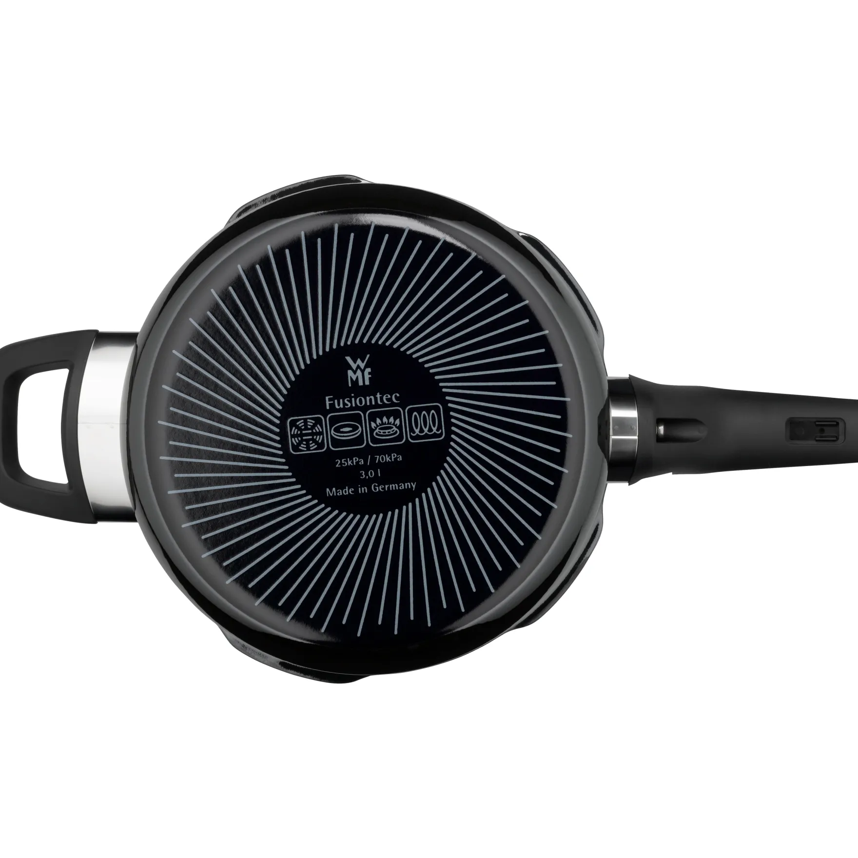 Induktionstöpfe|WMF Fusiontec Perfect Premium Schnellkochtopf, 22 cm, 3,0 Liter, Black
