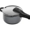 Schnellkochtöpfe|Induktionstöpfe|WMF Fusiontec Perfect Schnellkochtopf, 22 cm, 4,5 l Platinum