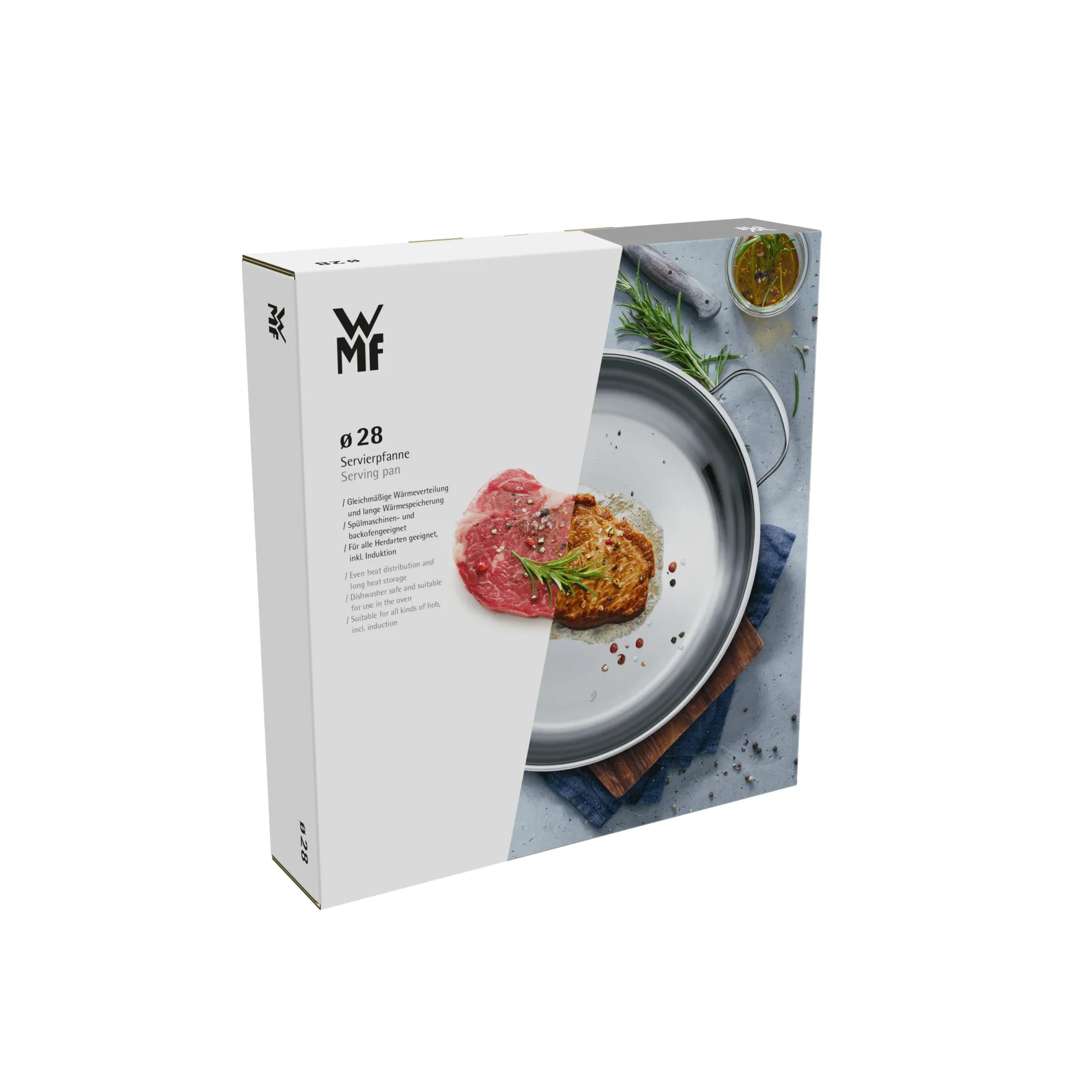 Servierpfannen|Induktionspfannen|WMF Gourmet Plus Servierpfanne, 28 cm