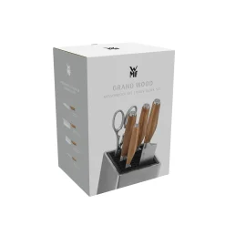 Messerblöcke|Messersets|WMF Grand Wood Messer-Set mit FlexTec Messerblock, 6-teilig