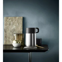 Thermobecher|WMF Impulse Travel Mug Thermobecher, 0,3 l, Edelstahl gebürstet