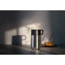 Thermobecher|WMF Impulse Travel Mug Thermobecher, 0,3 l, Edelstahl gebürstet