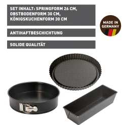 Backformen|WMF KAISER Classic Backformen-Set, 3-teilig