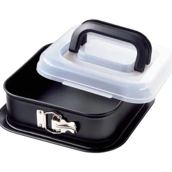 Backformen|WMF KAISER Inspiration Springform quadratisch mit Transporthaube, 24 x 24 cm