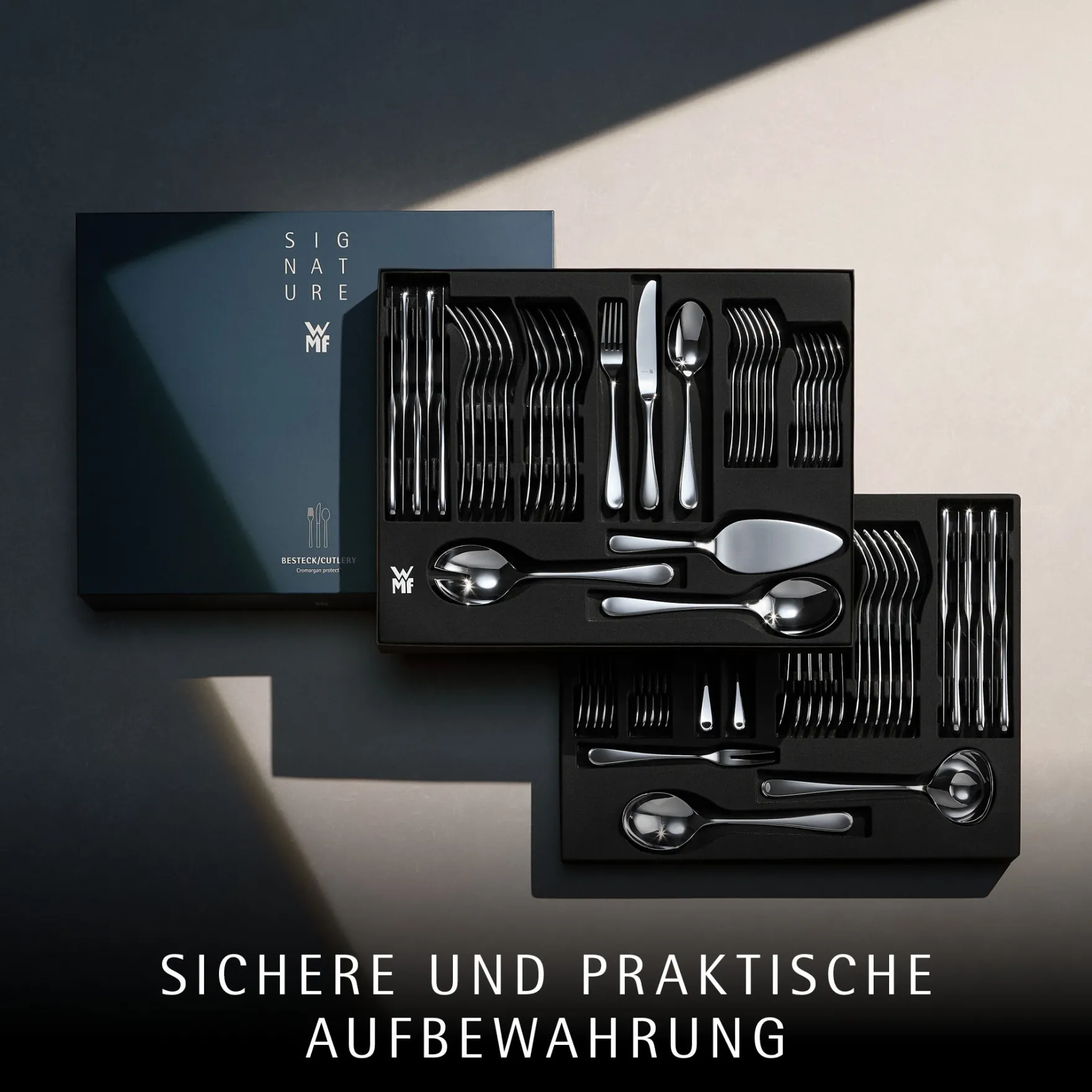 Besteck-Sets|WMF Kent Plus Besteck-Set, 66-teilig, Cromargan protect®