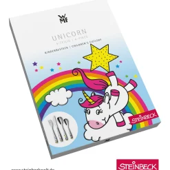 Besteck-Sets|Kinderbestecke|WMF Kinderbesteck-Set Einhorn, 4-teilig
