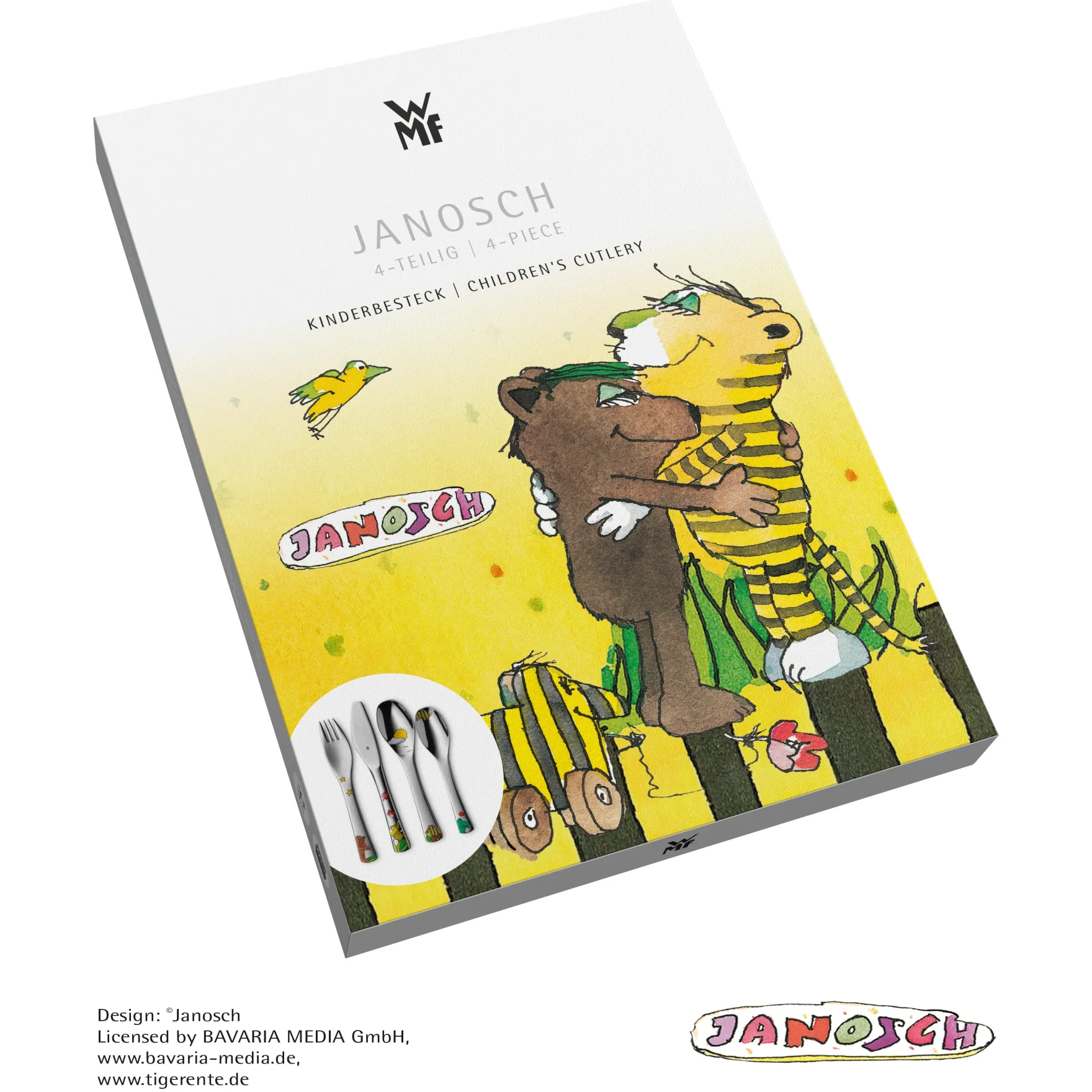 Kinderbestecke|Besteck-Sets|WMF Kinderbesteck-Set Janosch, 4-teilig