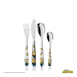 Kinderbestecke|Besteck-Sets|WMF Kinderbesteck-Set Minions®, 4-teilig