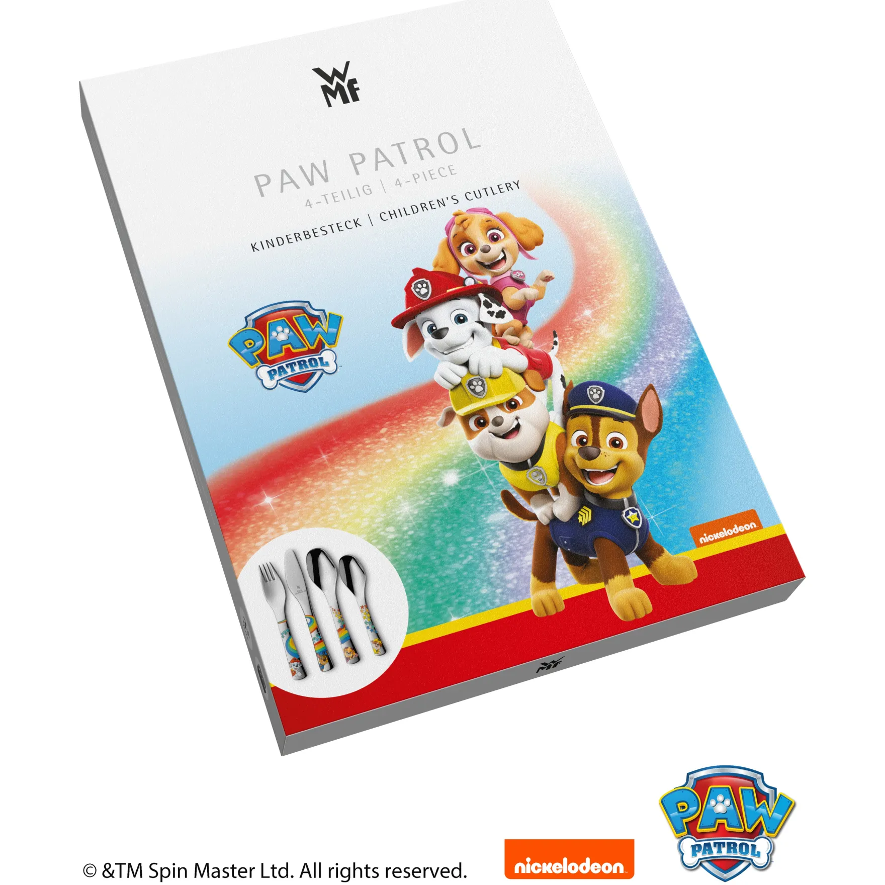 Kinderbestecke|Besteck-Sets|WMF Kinderbesteck-Set PAW Patrol, 4-teilig