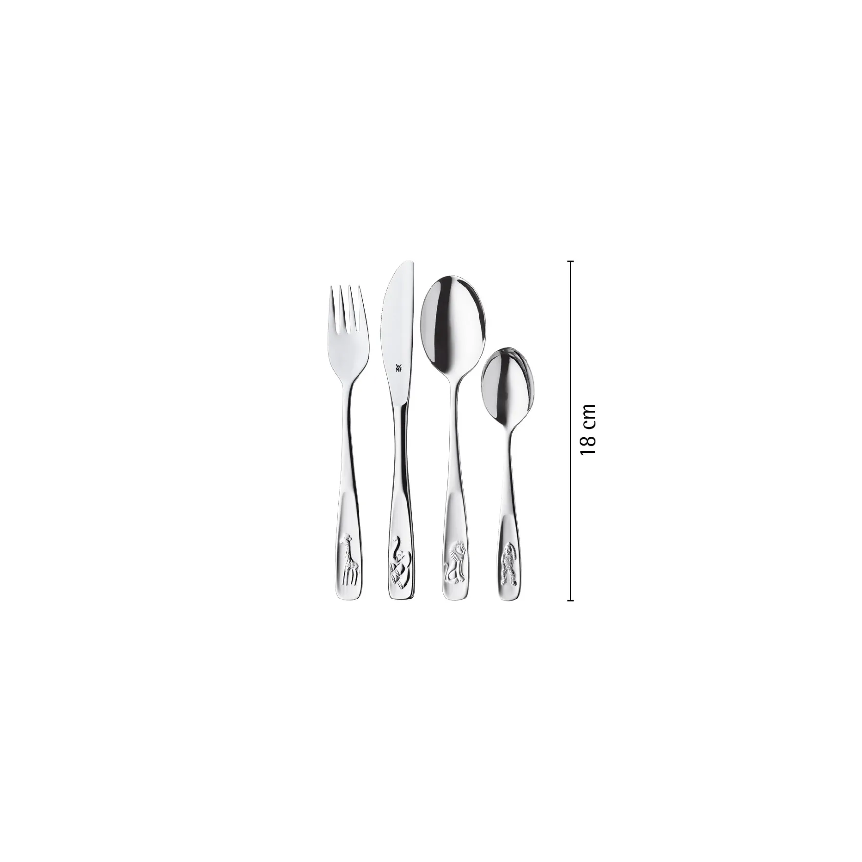 Kinderbestecke|Besteck-Sets|WMF Kinderbesteck-Set Tiere, 4-teilig