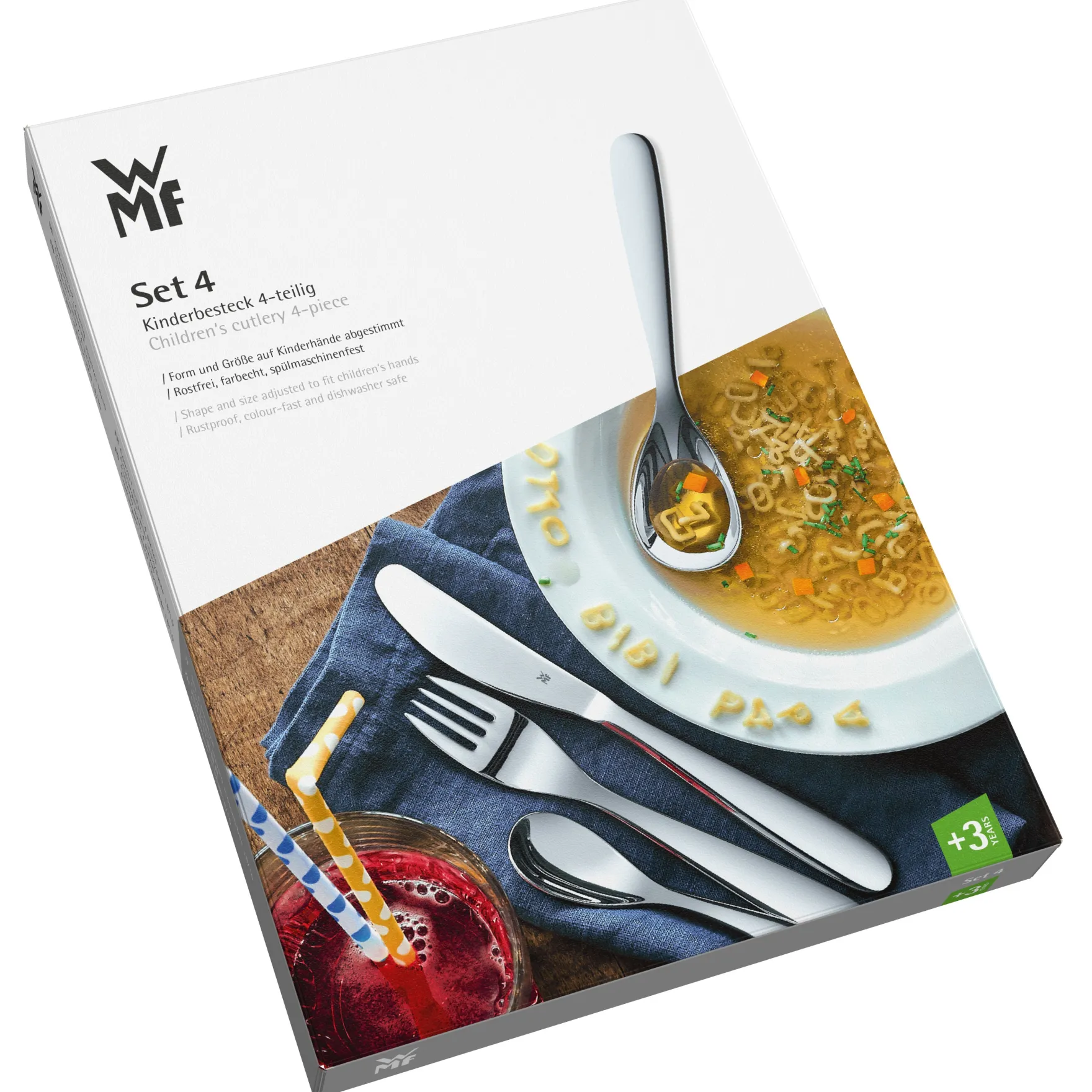 Kinderbestecke|Besteck-Sets|WMF Kinderbesteck-Set Tiere, 4-teilig