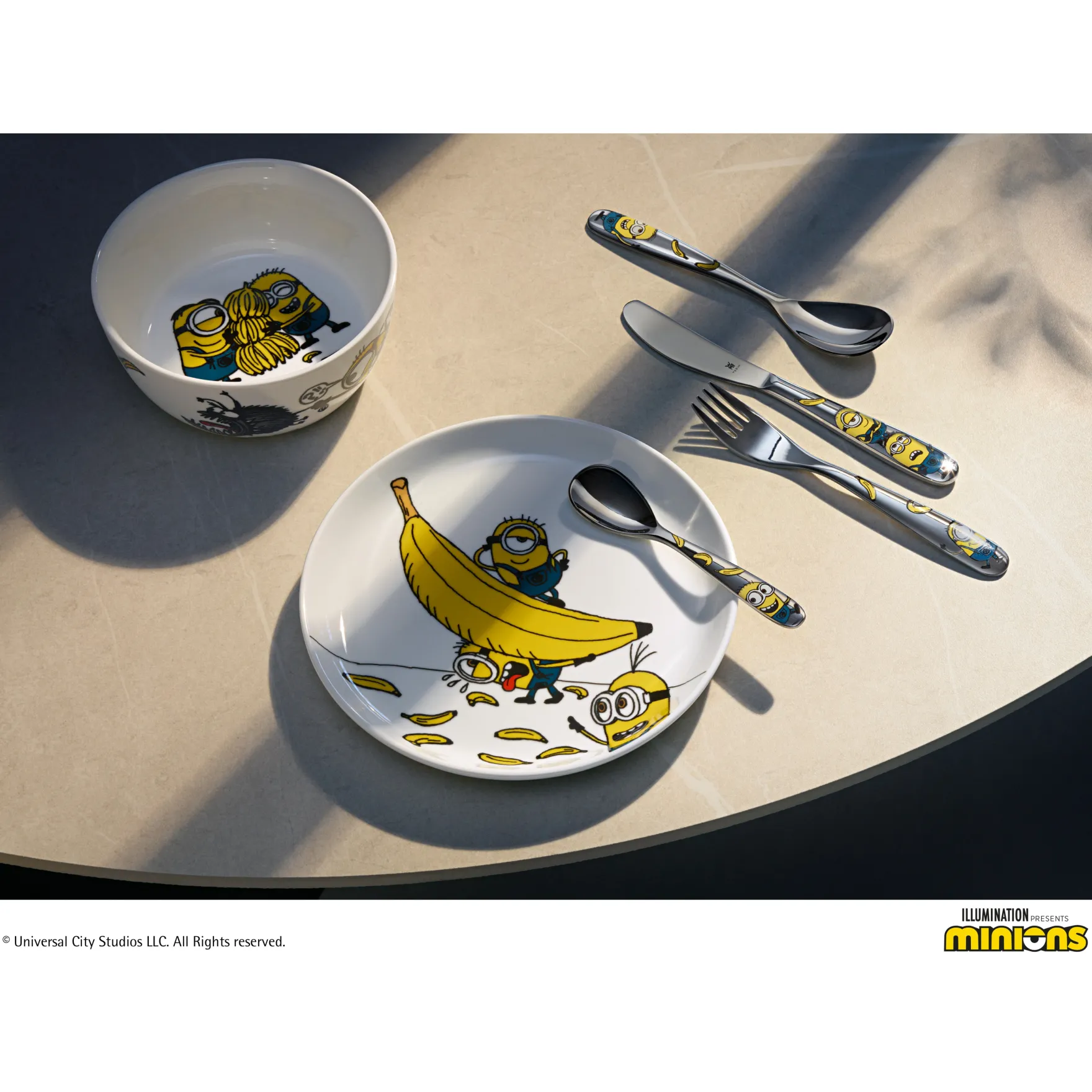 Teller|Kindergeschirr|WMF Kindergeschirr-Set Minions®, 6-teilig