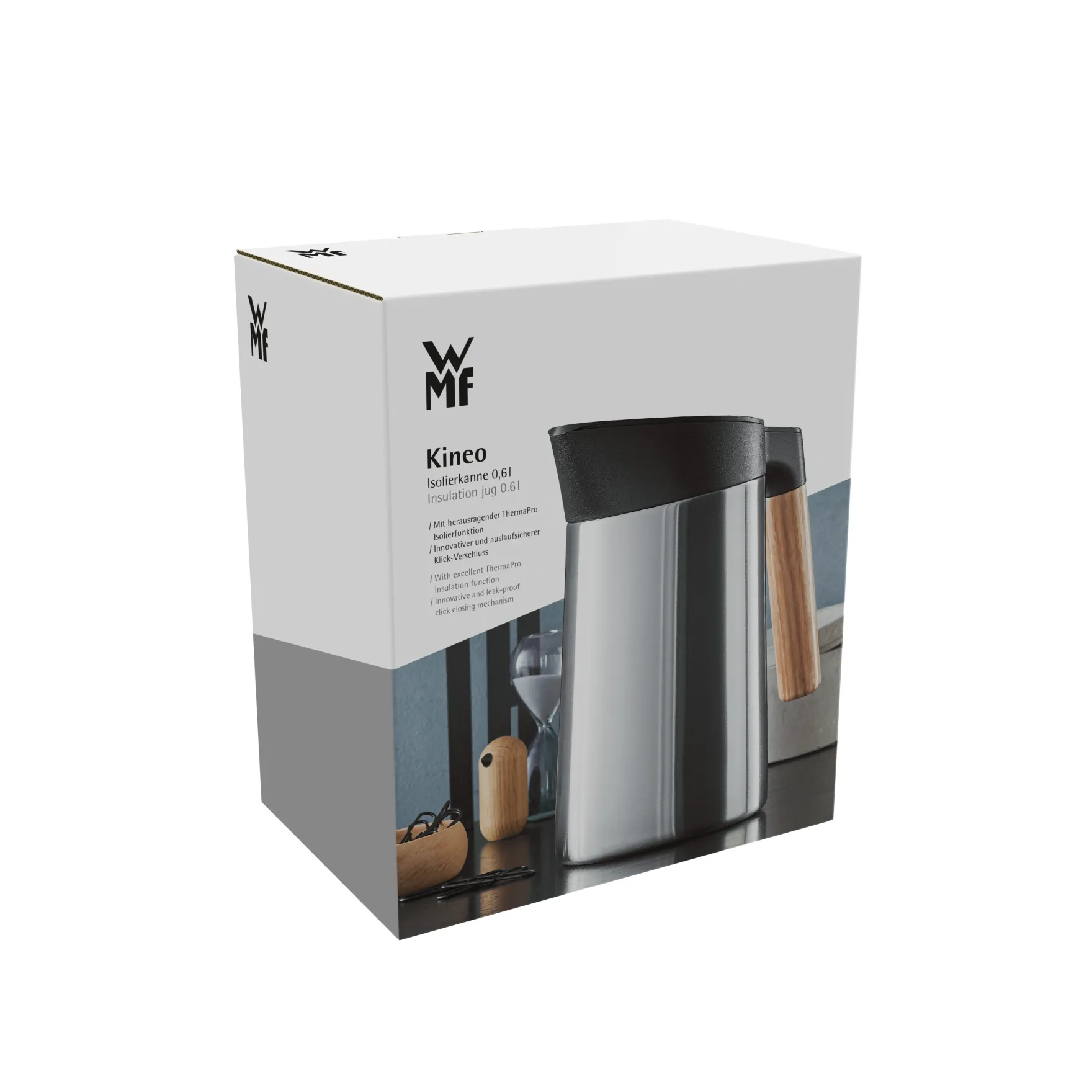 Thermoskannen|Kaffeekannen|WMF Kineo Isolierkanne Edelstahl, 0,6 l
